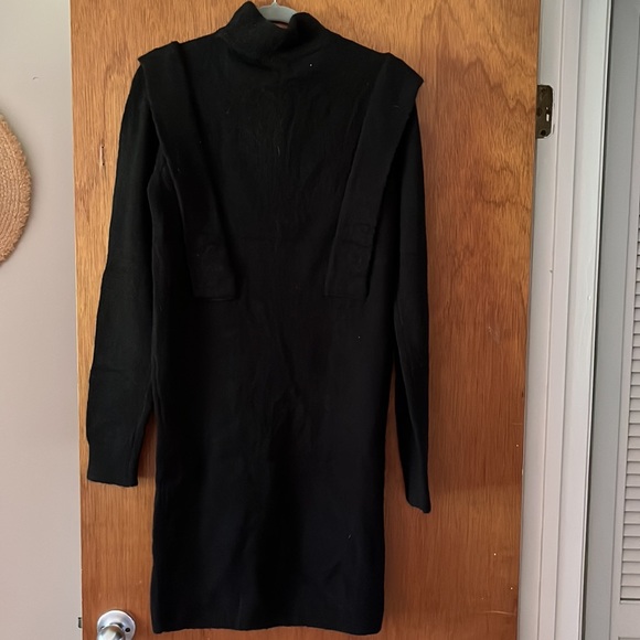 JLUX Label black sweater dress. - Picture 2 of 4